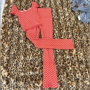 BILLABONG Red Checkered Matching Set!